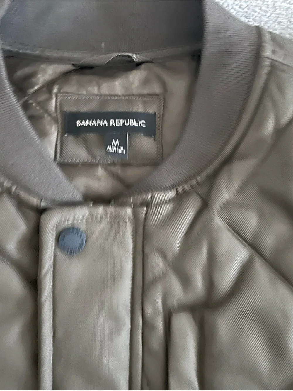 Banana Republic Quilted Bomber Jacket - Olive